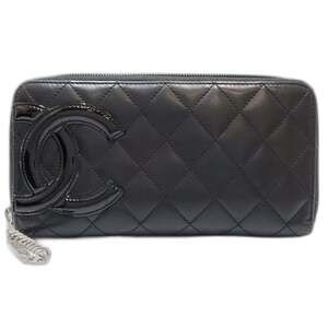 CHANEL Black Leather Wallet